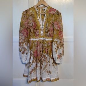 Zimmerman Pattie Linen Minidress